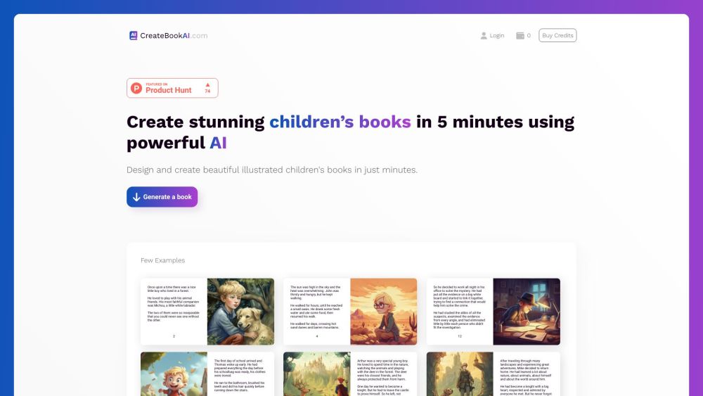 CreateBookAI: Design Custom Children's Books Easily in Minutes