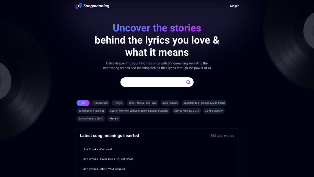 Songmeaning: AI-Assisted Lyric Insights | Uncover Stories & Hidden Depths