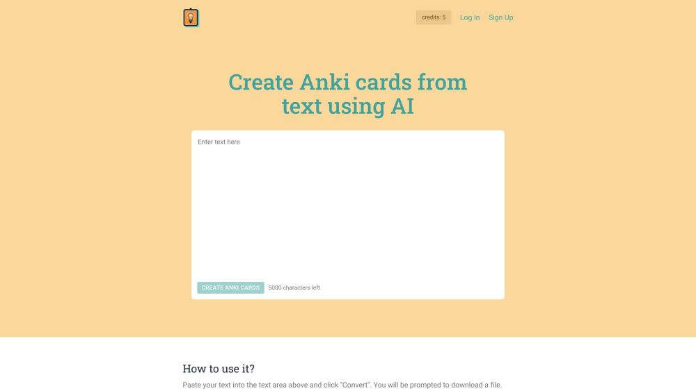 AI To Cards: Efficient AI Text to Flashcard Conversion for Anki