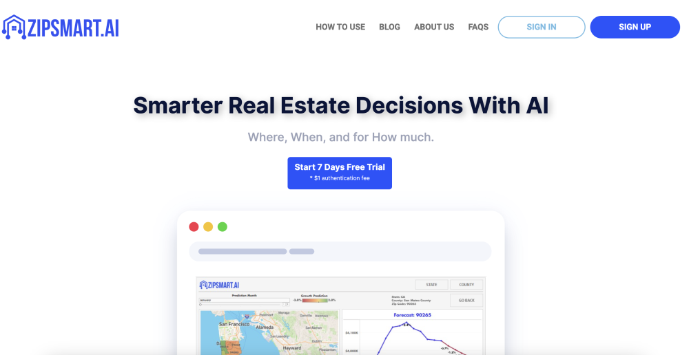 ZipSmart: AI Forecasts & Analytics for Smarter Real Estate Decisions