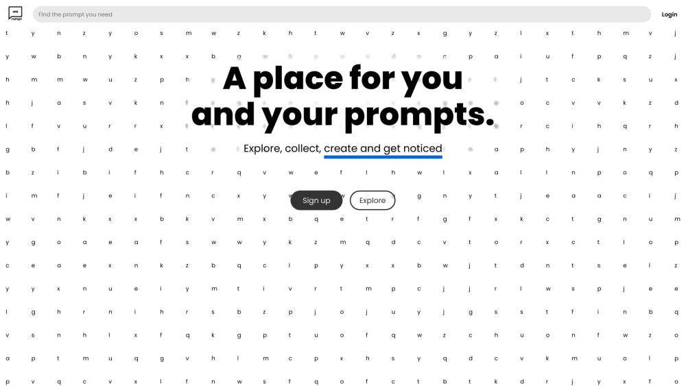 We Prompt: AI Platform for Exploring, Creating, and Sharing Prompts