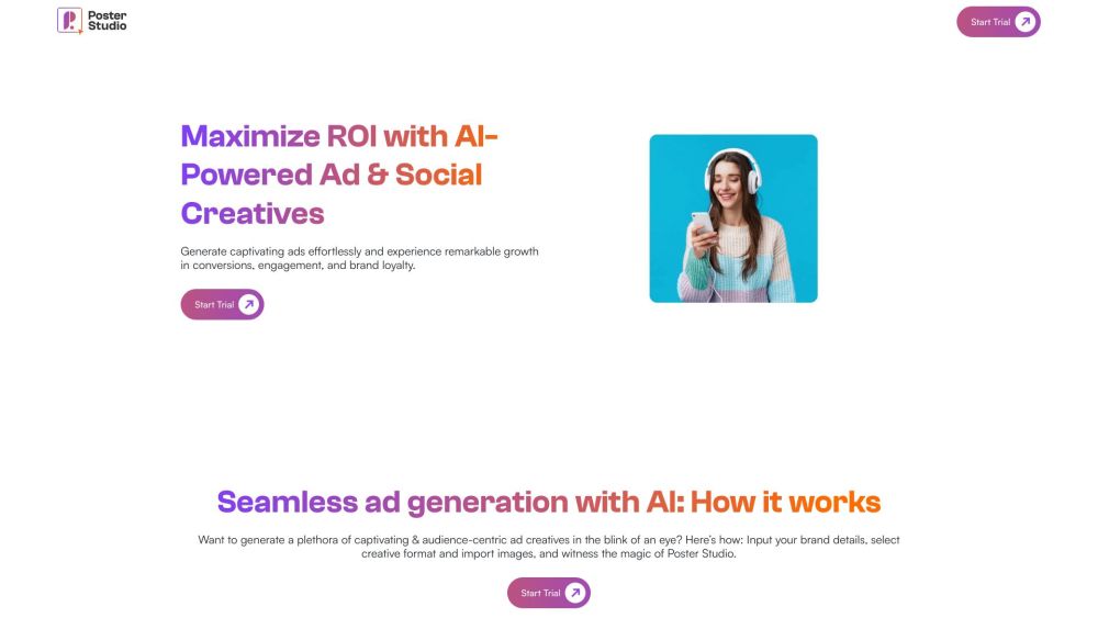 PosterStudio: Effortless Social Media Ad Creation for All Businesses