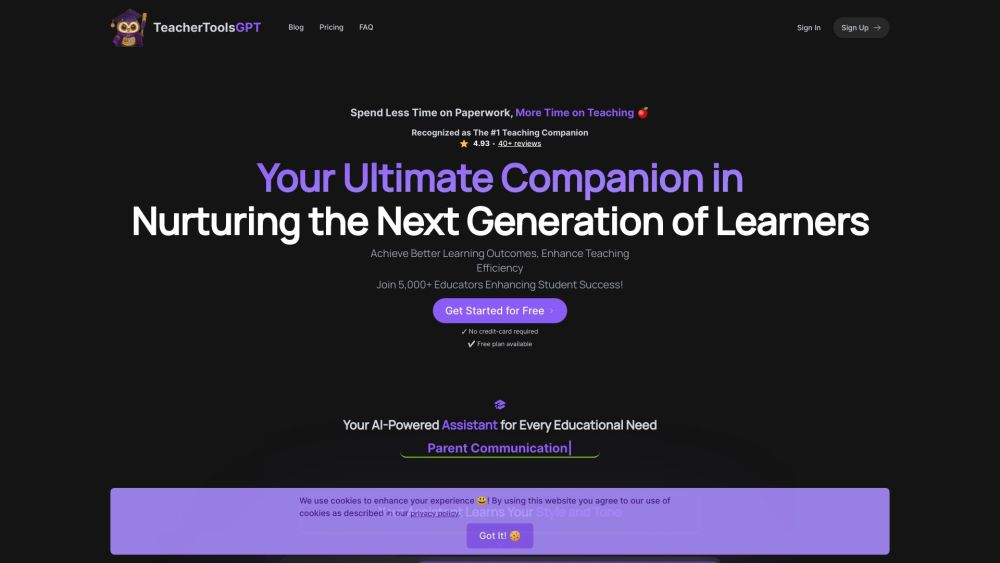 TeacherToolsGPT: AI-Powered, Efficient, Enhanced Teaching Companion