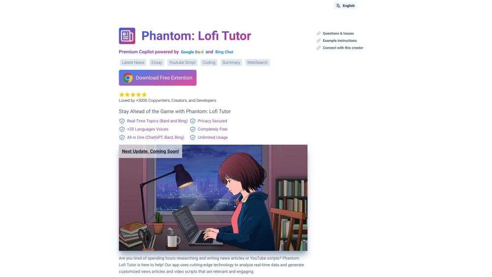 ChatGPT Phantom: Advanced Search, Content Creation, News Generation