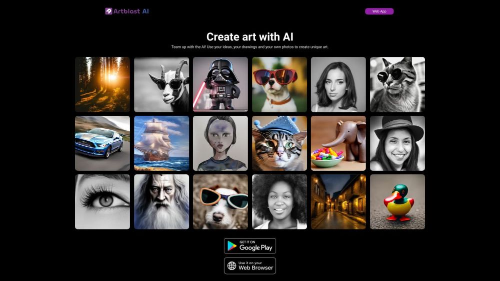 ArtBlast AI: Create Unique Art with AI-Driven Image Generation