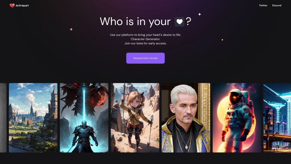 ArtHeart.ai: AI Digital Art & Unique Character Generator Platform ArtHeart.ai: AI Digital Art & Unique Character Generator Platform