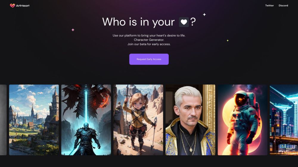 ArtHeart.ai: AI Digital Art & Unique Character Generator Platform