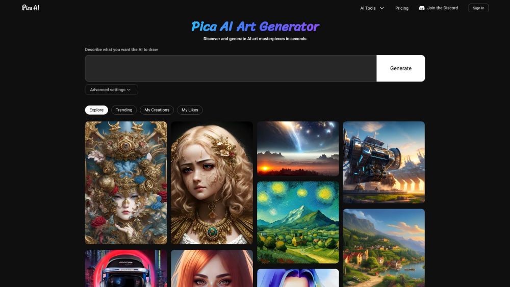 Pica AI Art Generator: Create Stunning AI Art, Illustrations & Avatars