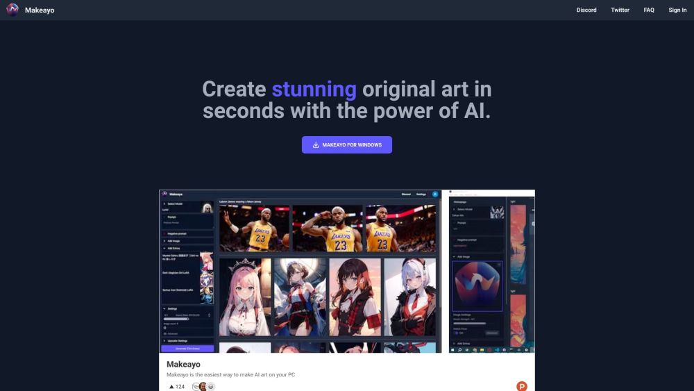 Makeayo : AI-Powered Art Generator & User-Friendly Software