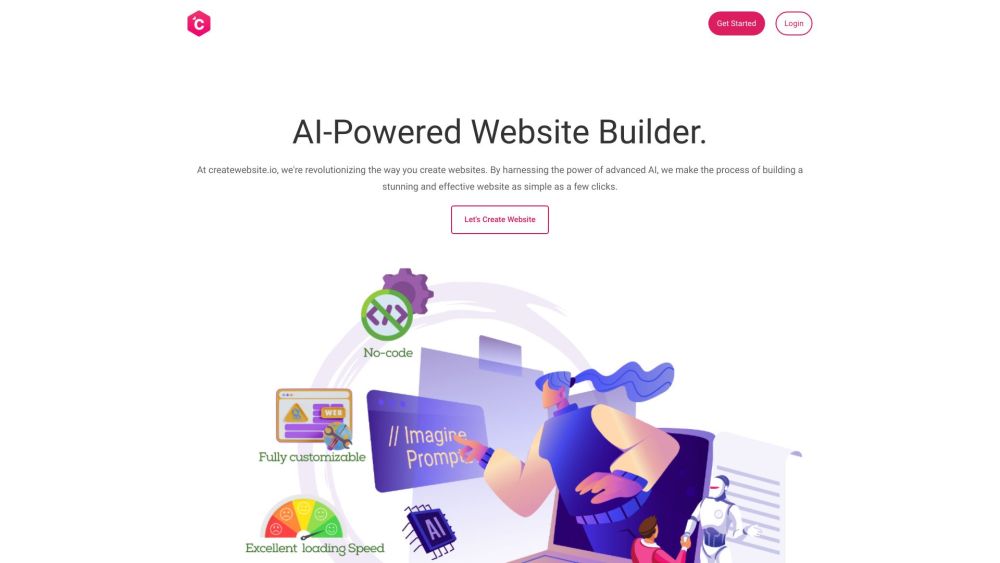 CreateWebsite.io : AI-Driven, User-Friendly, Easy Website Design Tool