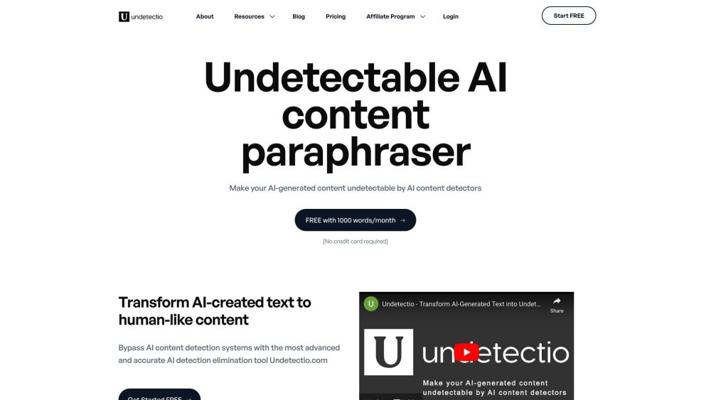 Undetectio: AI Paraphrasing, Undetectable Content, Bypass Detection