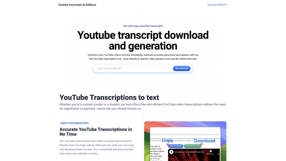 YouTube Transcription Tool: Free, Accurate Transcripts for Creators