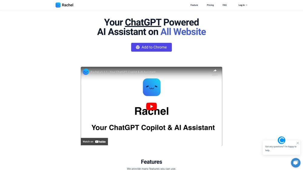 Rachel: AI Assistant for Chatting & Copywriting on Chrome Extension