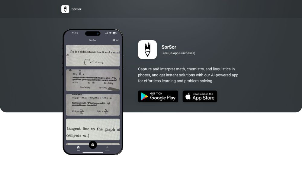 SorSor: AI App for Instant Math, Chemistry, and Linguistics Solutions