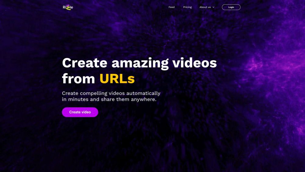 Rizzle Text to Video AI: Create Quick, Engaging Videos from Text & URLs