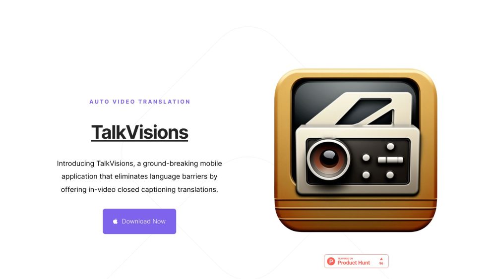 TalkVisions: Real-time In-video Captioning & Translation App