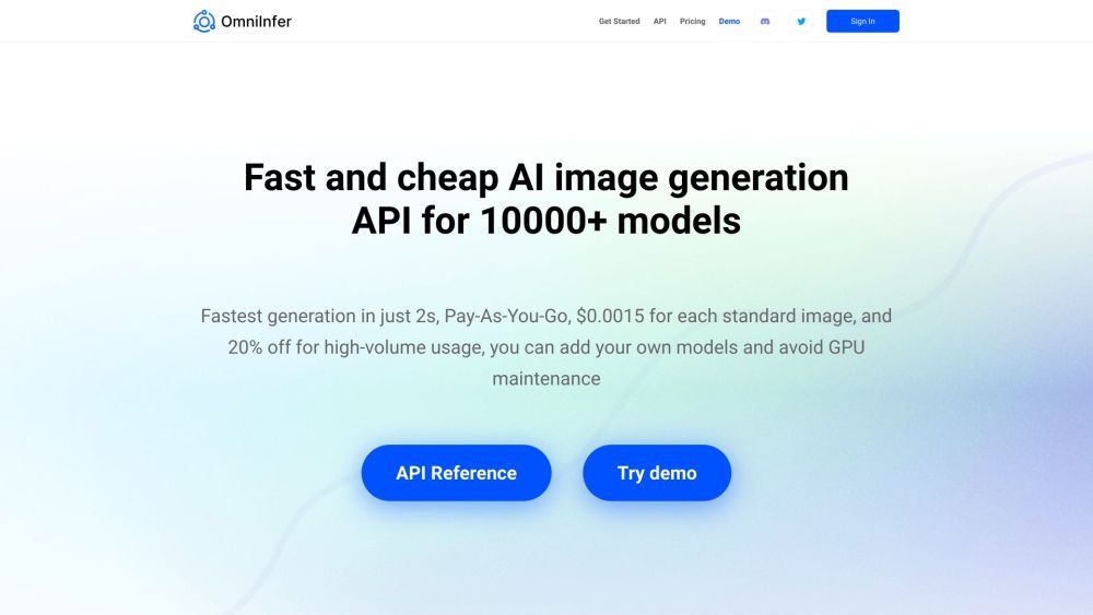 Omniinfer: Fast, Affordable AI Image Generation with 10k+ Models