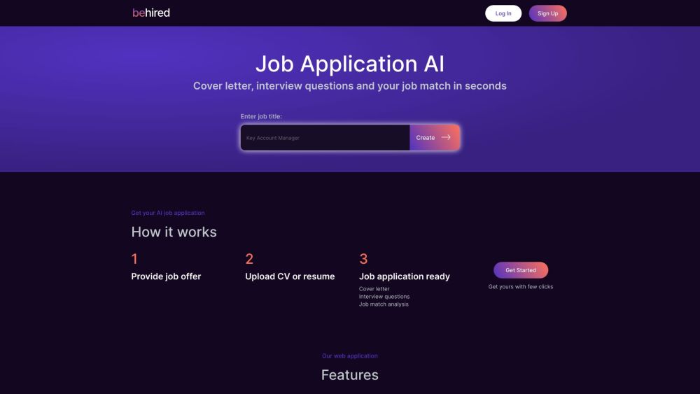 Behired | Job AI: Ace Interviews, Perfect Match, Compelling Cover Letters