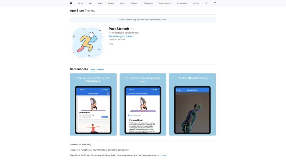 Experience PureStretch: AI App with Interactive 3D Mesh Guides : AI-driven