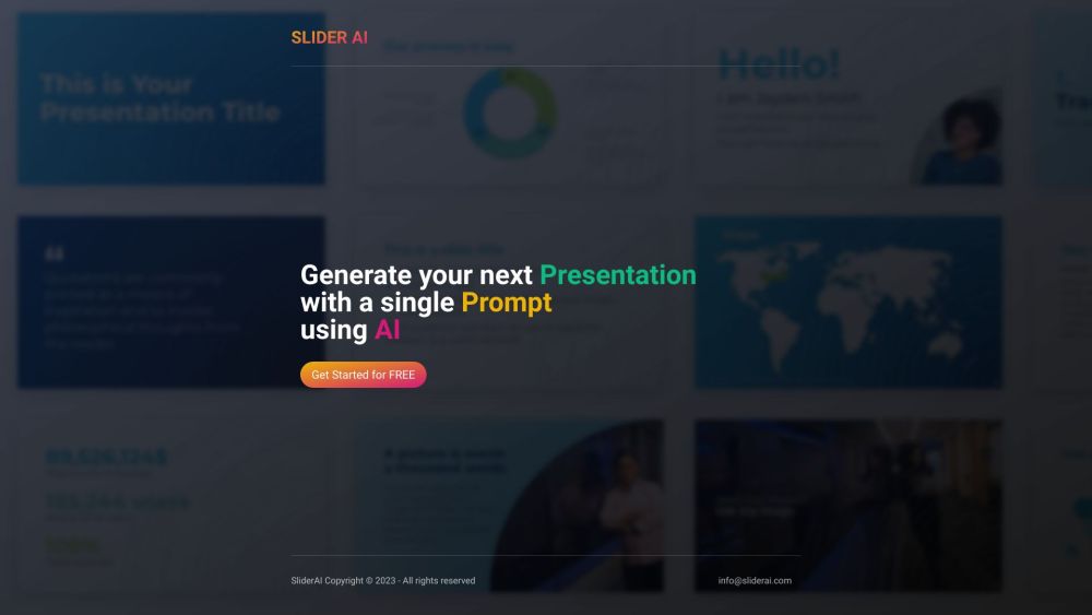 AI Presentation Generator: AI-Powered Visual Presentation Tool