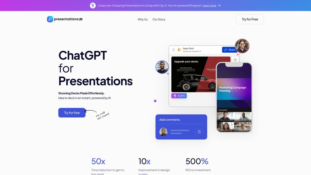 Presentations.AI: AI-Powered App for Effortless PPT Creation in Seconds