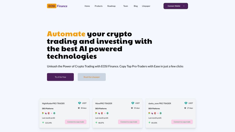 Eosi Finance : Manage & Invest in Various Financial Assets