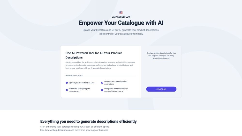 CatalogueFlow: AI-Powered Tool for E-commerce Descriptions