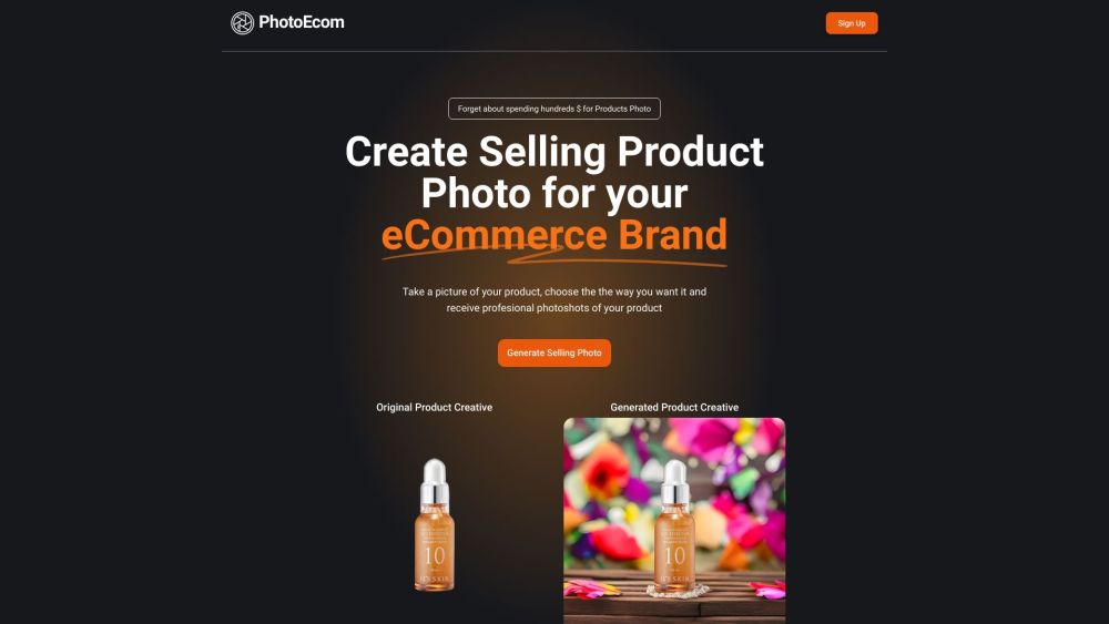 PhotoEcom: Pro-Quality Ecommerce Photos Without Expensive Equipment