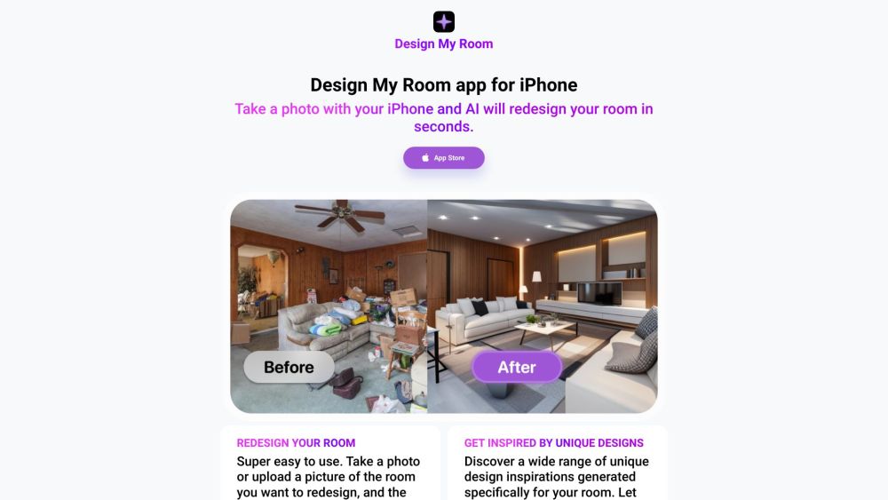 Design My Room: AI Generates 5 Unique Room Design Inspirations Instantly