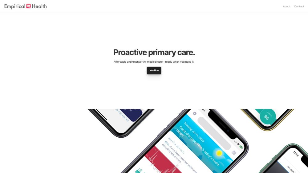 Empirical Health: Proactive, Preventive, Affordable Mobile Care App