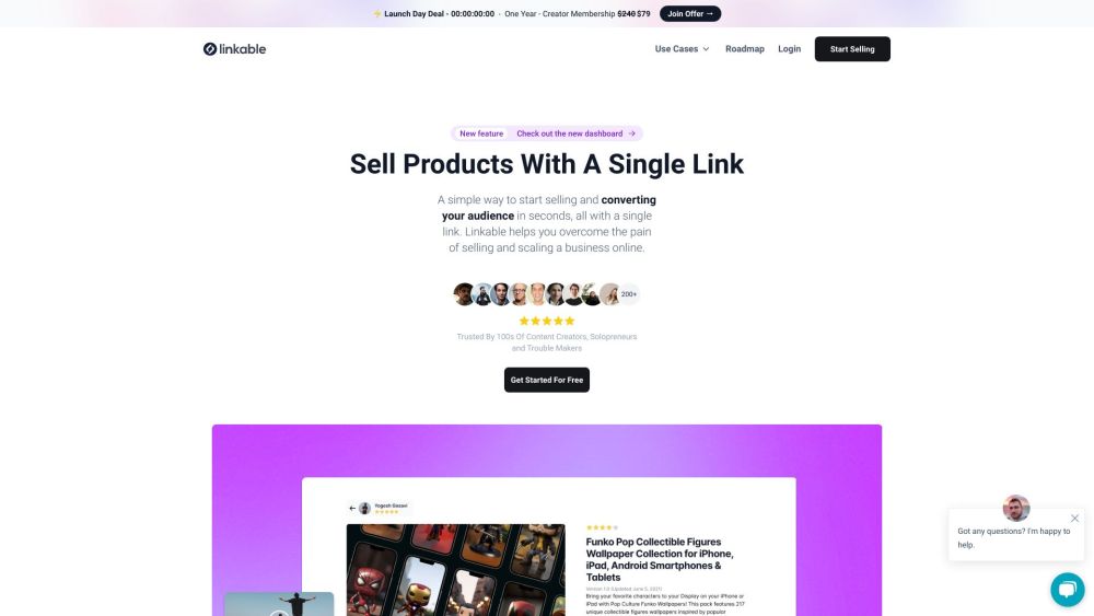 Linkable: AI-Powered Platform to Easily Sell Digital Products