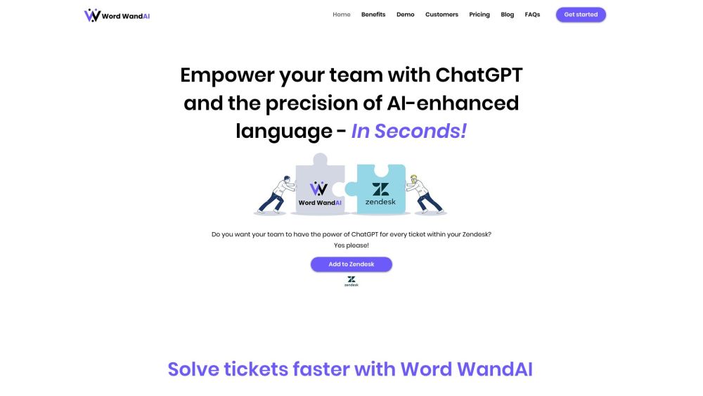 Word WandAI: AI Zendesk Tool for Better, Faster Customer Support