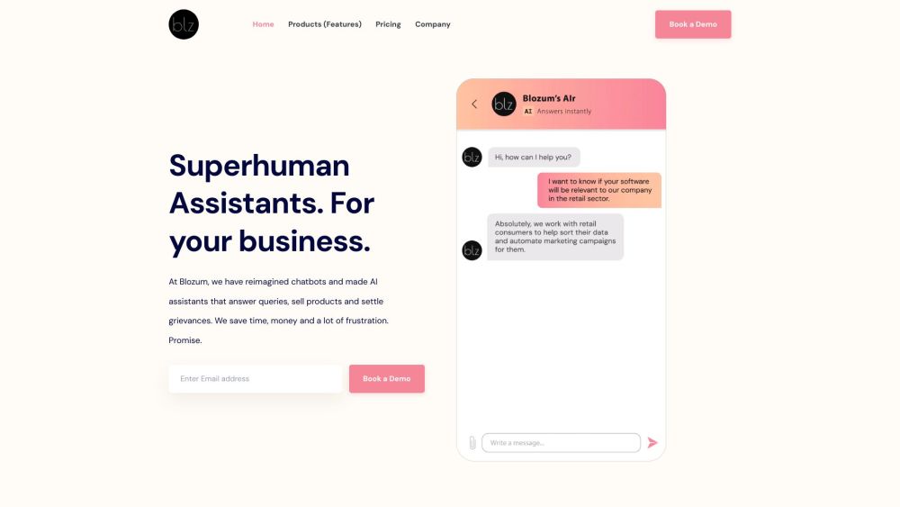 Blozum: AI Assistant for Pre, During, Post Sales Support Stages