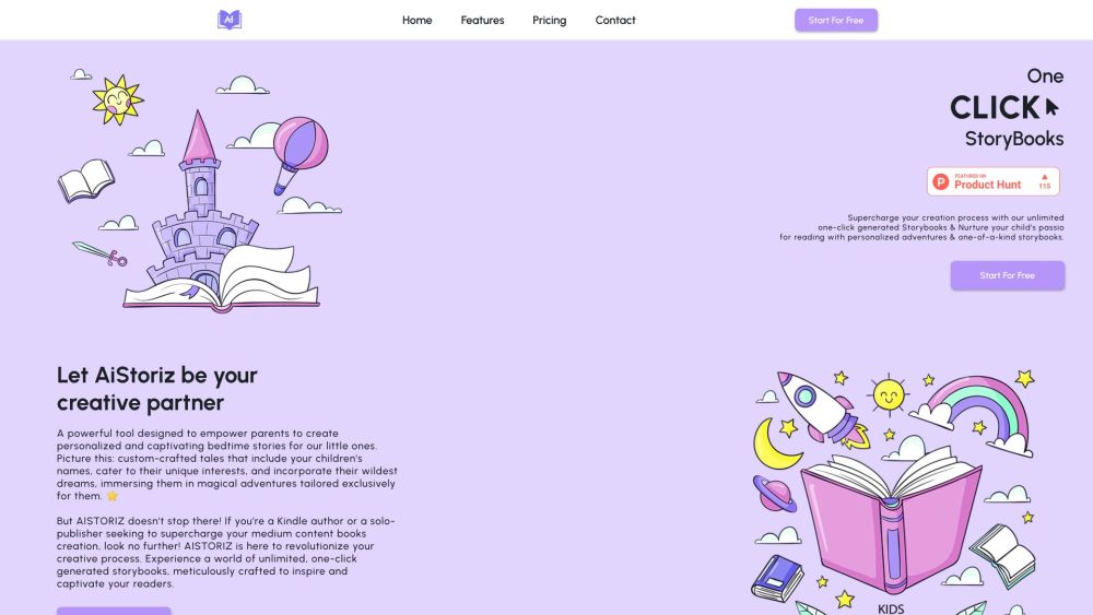 AISTORIZ: AI-Powered One-Click Storybook Creation Platform