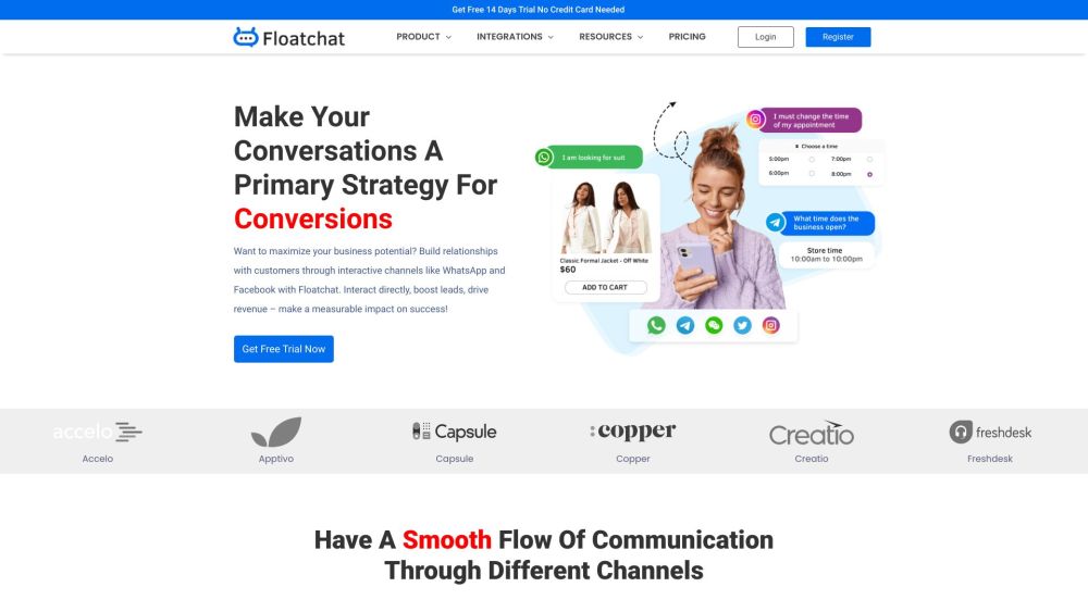 FloatChat: AI Chatbot for Improved Business Communication