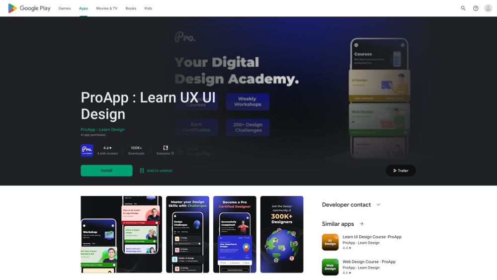 ProApp : Premier Platform for Design Learning and Comprehensive Education