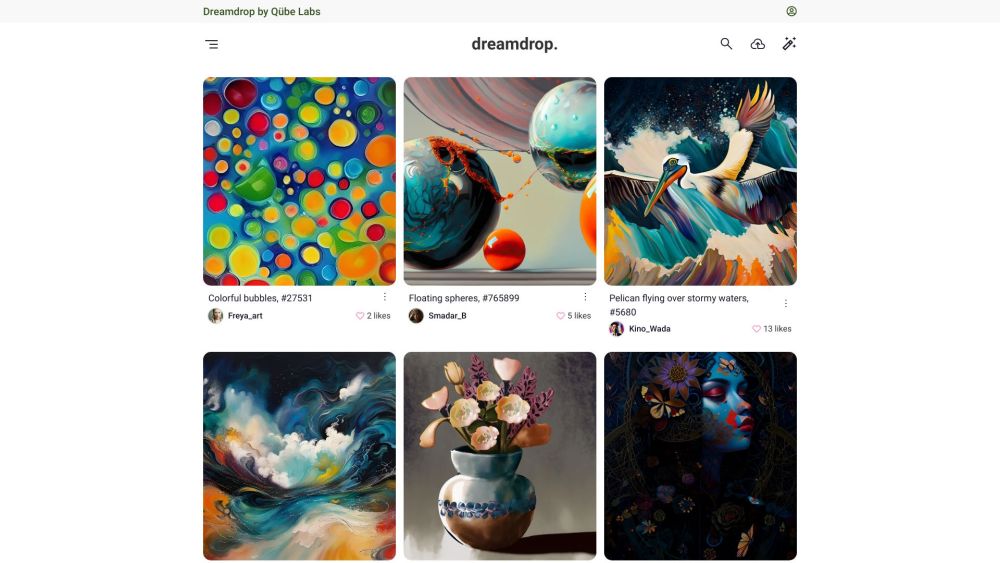 Dreamdrop: AI Artwork Hub for Creation, Discovery & Sharing