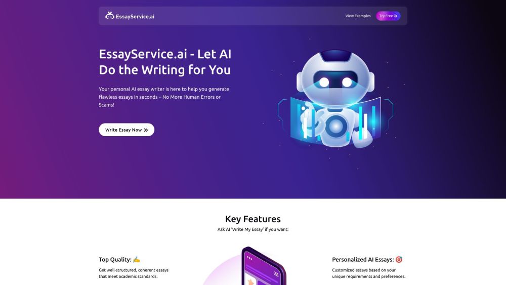 EssayService.ai: AI-Powered Essay Writing and Editing Service