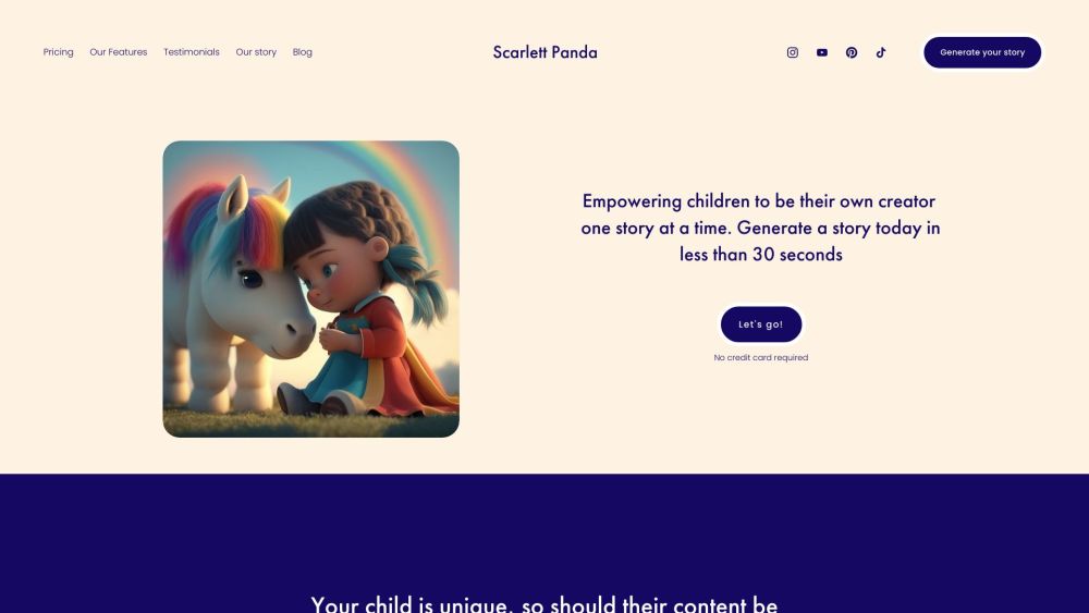 Scarlett Panda: Personalized Stories & Educational App for Kids