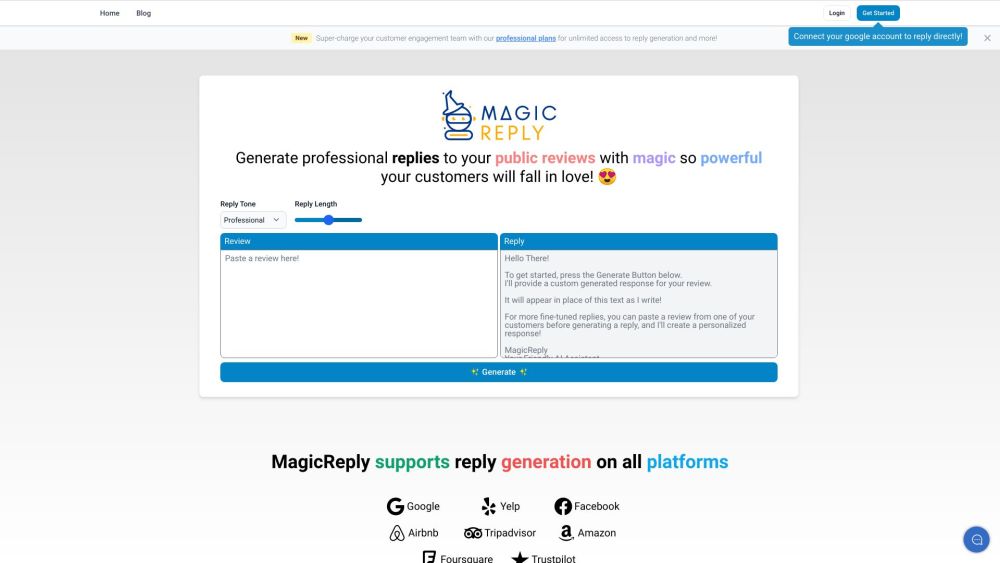 MagicReply AI: AI-Powered Software Suite for Customer Review Replies