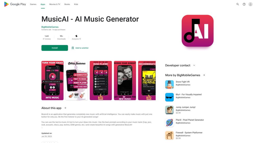 MusicAI: AI Music Generator & Modern Player with Text-to-Music Tool