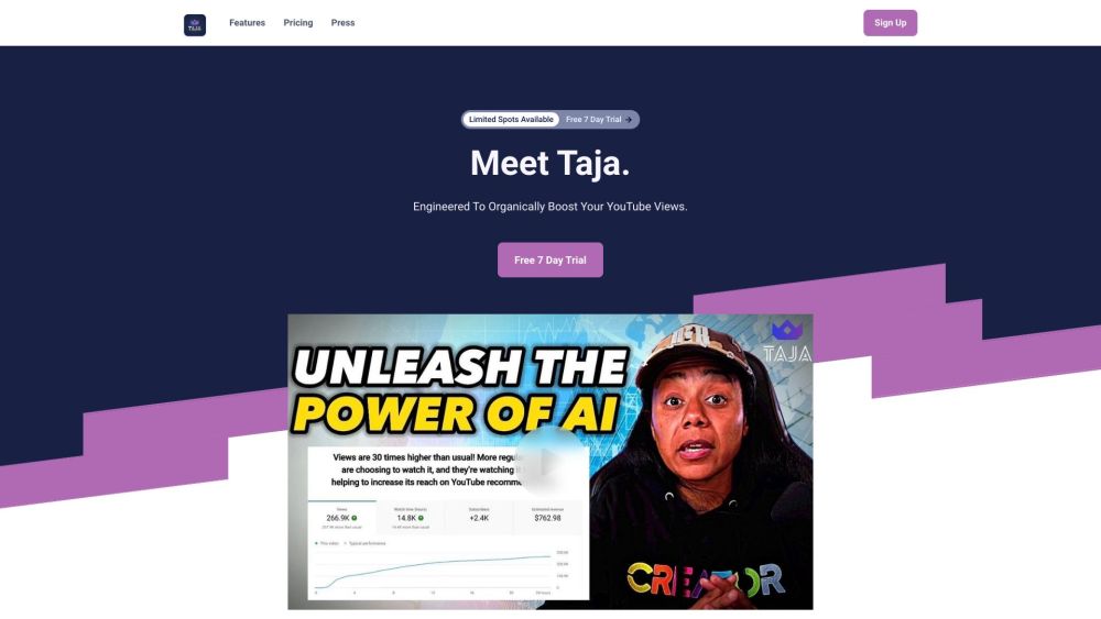 Taja AI: AI Metadata Specialist for Optimized YouTube Engagement