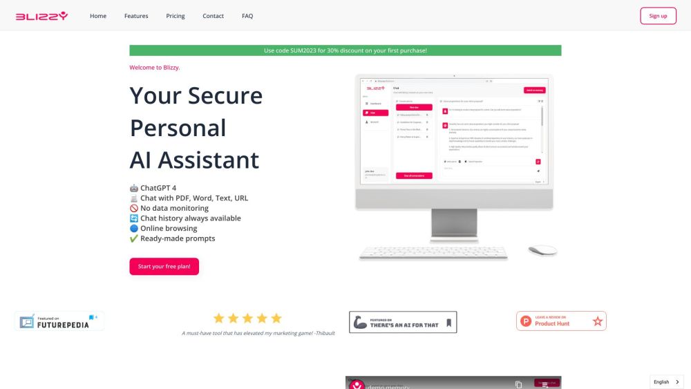 Blizzy AI: Chat, Secure Document Search & Browsing