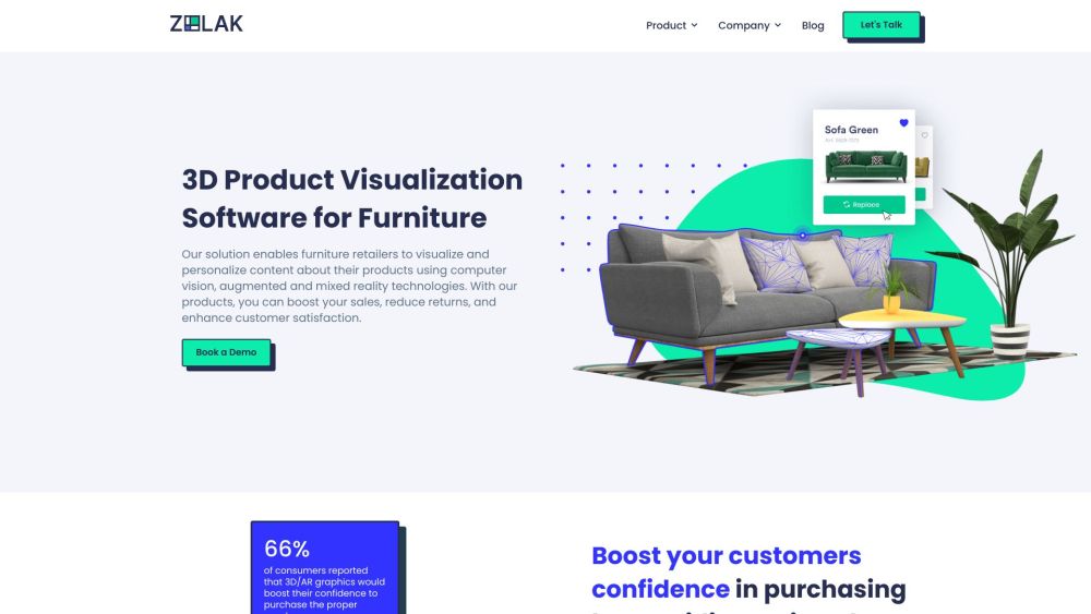 Zolak: 3D Furniture Visualization & Personalization Software