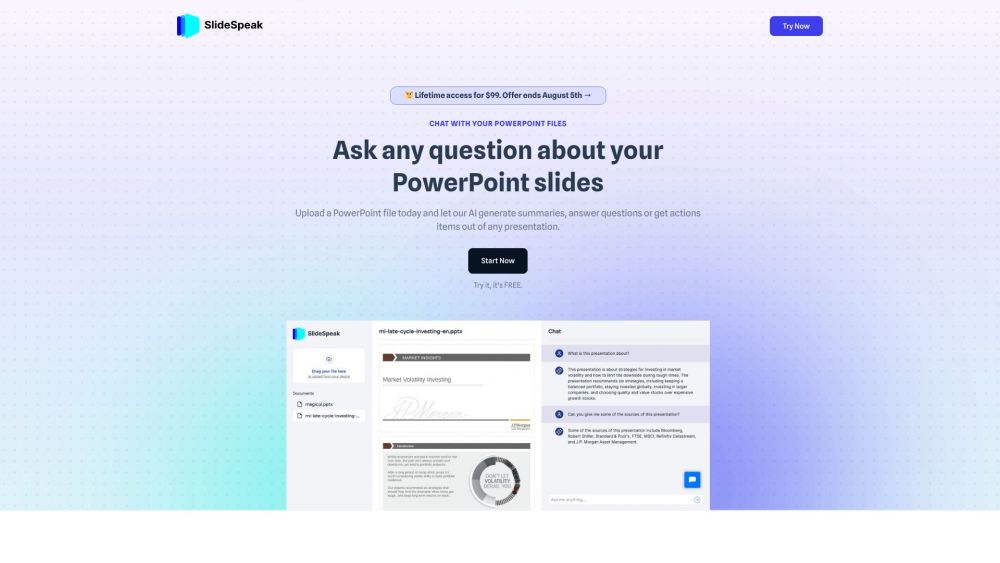 SlideSpeak: ChatGPT-Powered Platform for Interactive PPT Slides