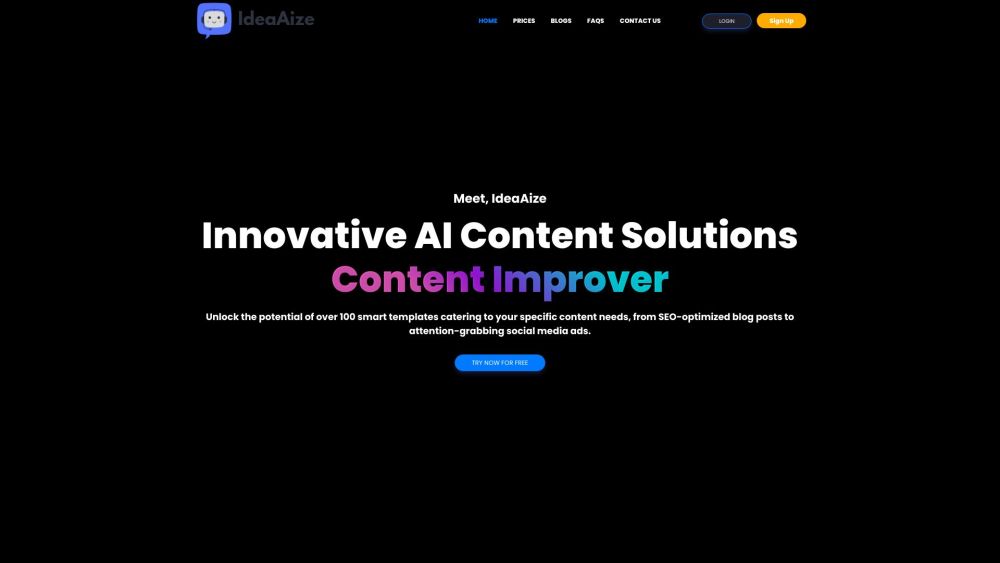 IdeaAize: AI-Powered Content Generation, Beats Writer's Block