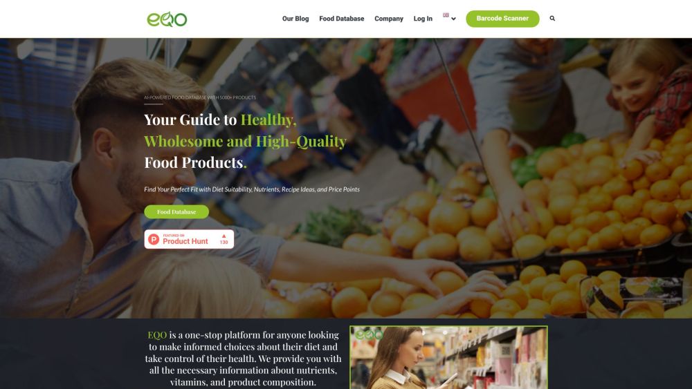 EQO Label: AI Nutrient Database for Health & Diet Management