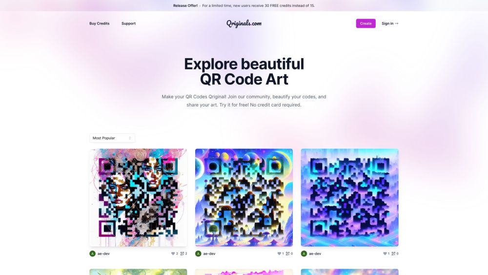 Qriginals: Create, Share AI-Generated QR Code Art Designs with Ease