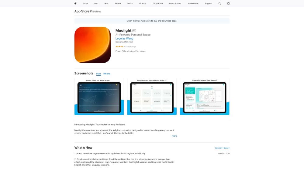 ThoughtGlow: AI Journaling, Sentiment Analysis, Memory Recall & Introspection