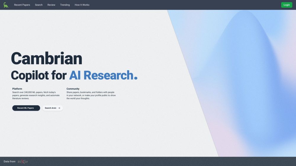 CambrianCopilot: AI ML Research & Literature Tool